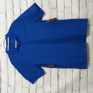 Nike Golf Dri-Fit Blue Polo Shirt Men's Size Large NWT with Diamond Resort Logo